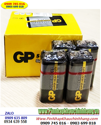 COMBO 1 HỘP 10viên Pin vuông 9v GP SUPERCELL 1604S Super Heavy Duty _Giá chỉ 129.000đ/HỘP